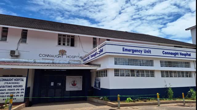 Connaught Hospital is the largest government hospital in Sierra Leone